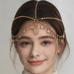 Bohemia Headband Shell Tassel Crystal Hair Accessory Chain Jewelry Women Girls Metal Head Chain Headpiece For Party Wedding