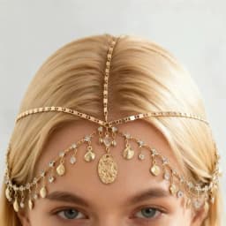 Bohemia Headband Shell Tassel Crystal Hair Accessory Chain Jewelry Women Girls Metal Head Chain Headpiece For Party Wedding