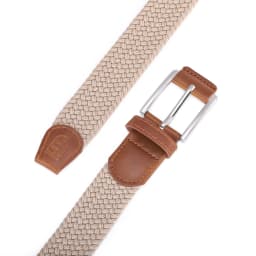 Casual Men's And Women's Woven Elastic Belt Outdoor Sports Stretch Jeans Designer Fashion Accessory for Men And Women