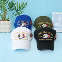 American Flag Eagle Embroidered Baseball Cap Classic Sun Protection Trucker Hat for Women Outdoor Sports Daily Wear