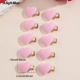 10/30pcs/set Small Heart Hair Clips – Dainty Love Design, Subtle Accent for Everyday Hairstyles.