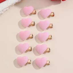 10/30pcs/set Small Heart Hair Clips – Dainty Love Design, Subtle Accent for Everyday Hairstyles.