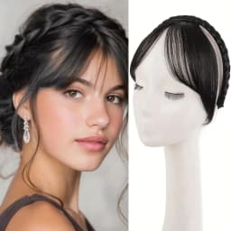 Stylish Retro Braided Wig Headband for Women Multifunctional Cute Hair Band Beauty Accessories Gift