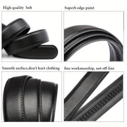 Fashion Automatic Buckle Belt Large Size 105-140 150 160 170cm Belt Male PU Leather Waist Straps Male Jeans Waistband for Men