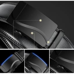 Fashion Automatic Buckle Belt Large Size 105-140 150 160 170cm Belt Male PU Leather Waist Straps Male Jeans Waistband for Men