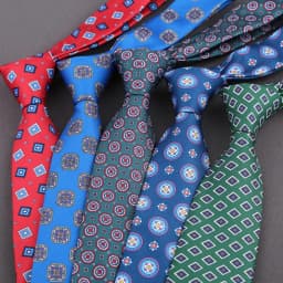 Classic Men's Imitation Silk Ties Soft Novel Plaid Polka Dot 8CM Neckties For Man Business Wedding Party Accessories Gifts