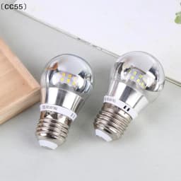 LED Mirror Bulb Half Silver Filament Led 5W E27/E14 Base 360 Degree Angle Warm White Neutral Light Ball Lamp Decoration〔CC55〕