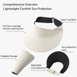 Sun Top Hat, Summer New Style, No Trace UV Sunscreen Hat, Foldable Women's Outdoor Sports Sun Hat, UV Resistant
