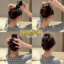 Creative Flat Pancake Hair Claw Clip, Sports Non-Slip Bun Holder, Comfortable No-Pull Hair Accessory for Women, Ideal for Daily