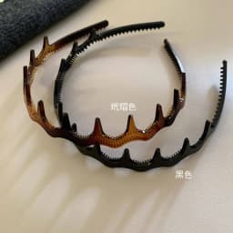 1PC Korean Thick Toothed Wave Headbands, Non Slip High Crown Hoops, Face Washing High Cranial Top Hair Accessories For Women