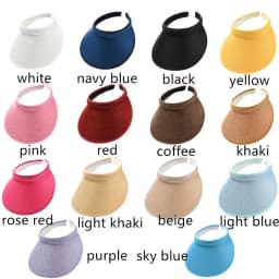 New Multi-function Wide Brim Suncap Foldable Straw Cap Beach Hats Visor Hat Sun Hat
