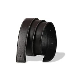 Men High Quality Pin Smooth Buckle Male Straps Without Buckle Luxury Brand Belts No Buckle PU Leather Waistband No Buckle 3.8cm