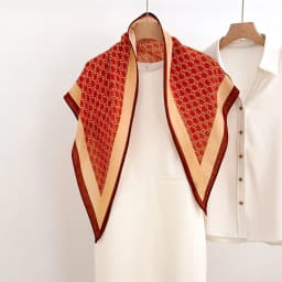 Spring Luxury Printed Square Scarf For Women Soft Satin Imitation Silk Scarves Bandanas Hijab Neckerchief Elegant Shawl Wraps