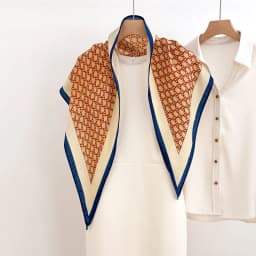 Spring Luxury Printed Square Scarf For Women Soft Satin Imitation Silk Scarves Bandanas Hijab Neckerchief Elegant Shawl Wraps