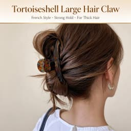 Vintage Hair Claw Clips for Women Girls Elegant High Grade Acetate Tea Color Fashion Jewelry Hair Accessories