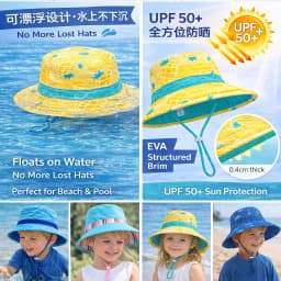 Adjustable Kids Fishing Cap Summer Sun Protection Hat Unisex Outdoor Breathable Mesh Various Colors for Children