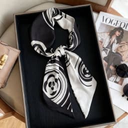 Luxury Long Neckerchief Skinny Hair Bands Women Silk Scarfs Fashion Headbands Bag Scarves Print Hairband Neck Scarf For Ladies
