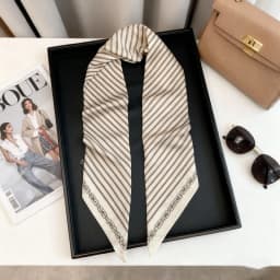 Luxury Long Neckerchief Skinny Hair Bands Women Silk Scarfs Fashion Headbands Bag Scarves Print Hairband Neck Scarf For Ladies