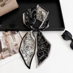 Luxury Long Neckerchief Skinny Hair Bands Women Silk Scarfs Fashion Headbands Bag Scarves Print Hairband Neck Scarf For Ladies