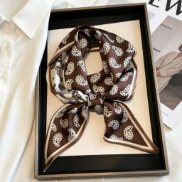 Luxury Long Neckerchief Skinny Hair Bands Women Silk Scarfs Fashion Headbands Bag Scarves Print Hairband Neck Scarf For Ladies