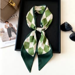 Luxury Long Neckerchief Skinny Hair Bands Women Silk Scarfs Fashion Headbands Bag Scarves Print Hairband Neck Scarf For Ladies