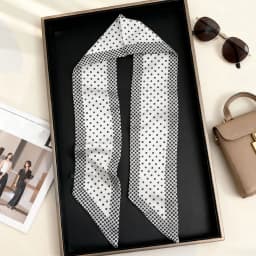 Luxury Long Neckerchief Skinny Hair Bands Women Silk Scarfs Fashion Headbands Bag Scarves Print Hairband Neck Scarf For Ladies