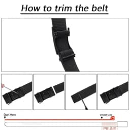 PAUL HUEMAN Automatic Buckle Belt, Tactical Belt For Men And Women