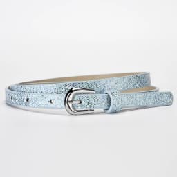 Fashion Sequin-Embellished Fine-Pin Buckle PU Belt: Women's High-End, Trendy Denim Over-the-Knee Belt Clothing Accessory