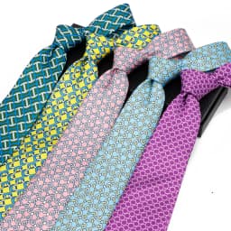 Soft Men's Imitation Silk 52 Colorful 8cm Lines Geometric Patterns Leisure Tie Business Party Gentleman Necktie Accessories Gift