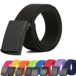 Unisex Nylon Tactical Waist Belt Adjustable Buckle Outdoor Travel Waistband 120cm For Men Female Jeans Pants Daily Accessory