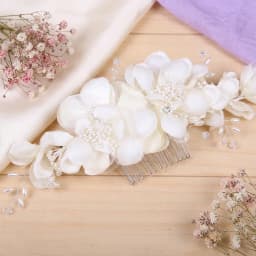 Bridal Hair Comb with Rhinestones and Pearls Elegant Wedding Updo Bridal Headdress Hair Styling Accessory