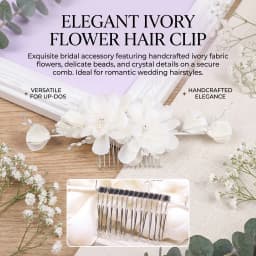Bridal Hair Comb with Rhinestones and Pearls Elegant Wedding Updo Bridal Headdress Hair Styling Accessory