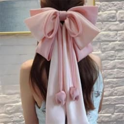 New Extra Large Bow Hair Clip Multi Layers Colorful Satin Bowknot Barrettes Long Ribbon Elegant Spring Clip Headwear