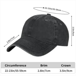Incorgnito Corgi Dog Pun Washed Denim Baseball Cap Adjustable Unisex Casual Outdoor Hat