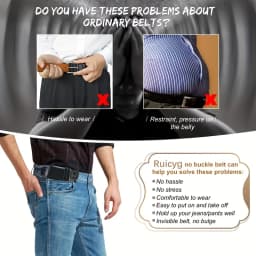 4Pcs Elastic Waist Belt Universal Men Women Lazy Trouser Belts Simple Portable Adjustable Waistband Casual Daily Clothing Access