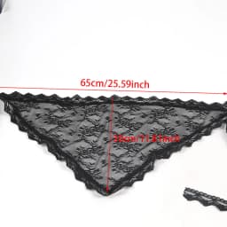 Lace Triangular Headscarf for Women Simple Rose Hair Accessory French Retro Countryside Style Headband Hair Accessories