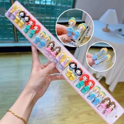 20pcs Cartoon Princess Hair Clips With Fun Patterns Perfect Gift for Festivals Daily Wear Cute Girl Clip Hair Accessories