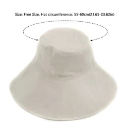 Fashion Tie Design Fisherman Hat Big Brim Foldable Sun Hat Cotton Linen Bucket Hat Outdoor Activities