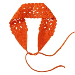 Boho Floral Headband Handmade Crochet Hair Scarf Solid Color Hollow Out Knit Hair Band