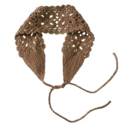 Boho Floral Headband Handmade Crochet Hair Scarf Solid Color Hollow Out Knit Hair Band