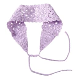 Boho Floral Headband Handmade Crochet Hair Scarf Solid Color Hollow Out Knit Hair Band