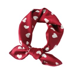 Satin imitation silk scarf women's digital print square scarf 50cm polka dot stripe multi-style neckerchief fashion accessory