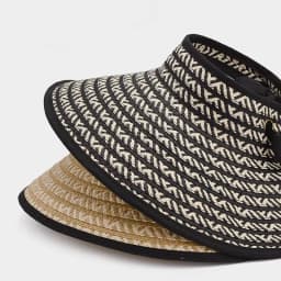 Spring Summer Visors Straw Hat for Women Foldable Wide Large Brim Beach UV-Resistant Hats