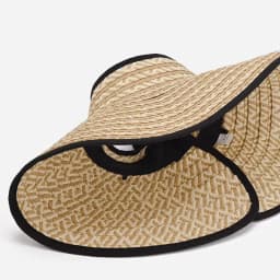 Spring Summer Visors Straw Hat for Women Foldable Wide Large Brim Beach UV-Resistant Hats