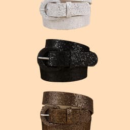1/3PC women's belt sequin fashion simple matching dress pants suitable for daily travel and play