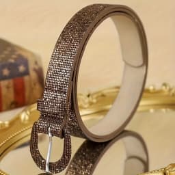 1/3PC women's belt sequin fashion simple matching dress pants suitable for daily travel and play