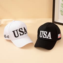 Fashion USA Letter Embroidered Baseball Cap Men Women American Flag Patch Adjustable Patriotic Dad Hat for Outdoor Casual Daily