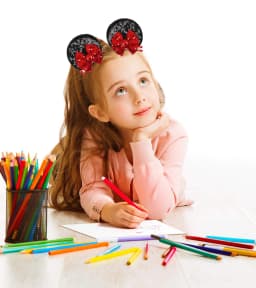 4Pcs Sequin Mouse Ears Hair Clips Glitter Hair Bows Cute Mice Ears Hair Clip Barrettes for Women Girls Hair Accessories for Part