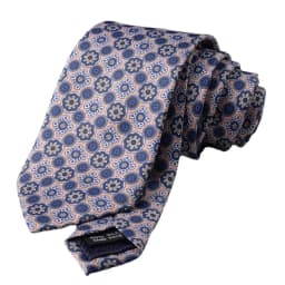 Fashion Luxury Navy Floral Printed Neck Ties For Men Women Gray Polka Dot Simulated Silk Neckties Casual Shirt Daily Wear Cravat