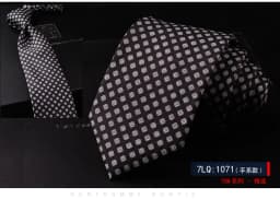Fashion Luxury Navy Floral Printed Neck Ties For Men Women Gray Polka Dot Simulated Silk Neckties Casual Shirt Daily Wear Cravat